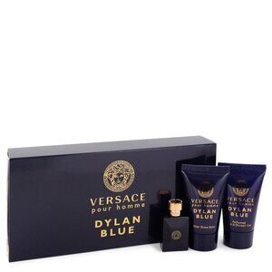 Versace Pour Homme Dylan Blue by Versace Gift Set -- 0.17 oz Mini EDT + 0.8 oz A
